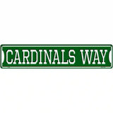 Cardinals Way Novelty Metal Street Sign 24" x 5" (ST)