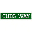 Cubs Way Novelty Metal Street Sign 24" x 5" (ST)