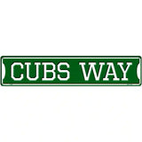 Cubs Way Novelty Metal Street Sign 24" x 5" (ST)