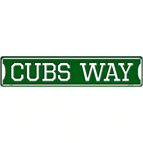 Cubs Way Novelty Metal Street Sign 24" x 5" (ST)