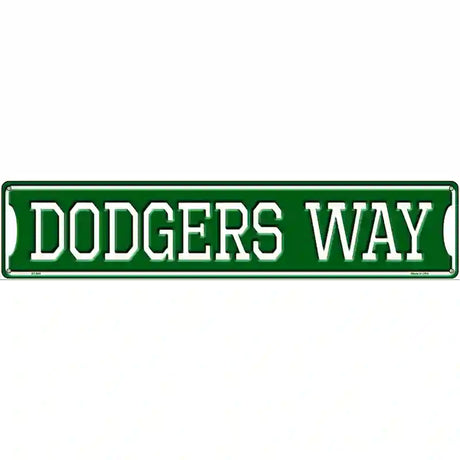 Dodgers Way Novelty Metal Street Sign 24" x 5" (ST)