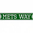 Mets Way Novelty Metal Street Sign 24" x 5" (ST)