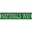 Nationals Way Novelty Metal Street Sign 24" x 5" (ST)