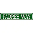 Padres Way Novelty Metal Street Sign 24" x 5" (ST)