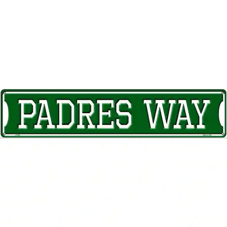 Padres Way Novelty Metal Street Sign 24" x 5" (ST)