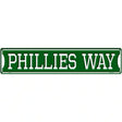 Phillies Way Novelty Metal Street Sign 24" x 5" (ST)