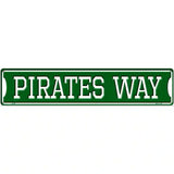 Pirates Way Green Novelty Metal Street Sign 24" x 5" (ST)