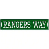 Rangers Way Novelty Metal Street Sign 24" x 5" (ST)