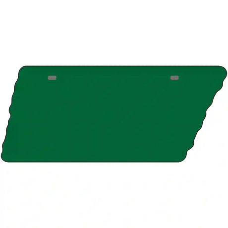 Green Solid Novelty Metal Tennessee License Plate Tag TN-003