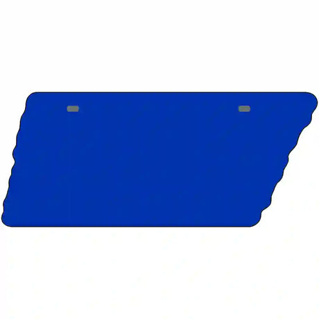 Blue Solid Novelty Metal Tennessee License Plate Tag TN-004