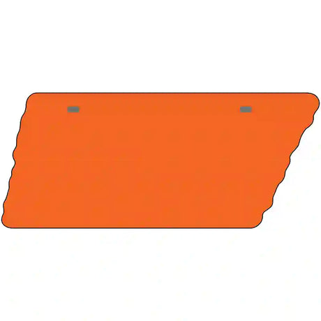 Orange Solid Novelty Metal Tennessee License Plate Tag TN-006