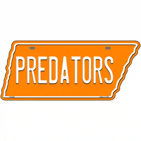 Predators Novelty Metal Tennessee License Plate Tag TN-029