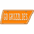 Go Grizzlies Novelty Metal Tennessee License Plate Tag TN-034