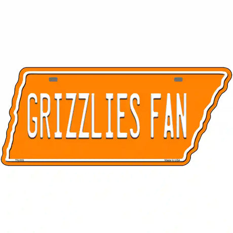 Grizzlies Fan Novelty Metal Tennessee License Plate Tag TN-035