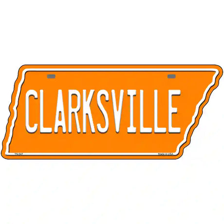 Clarksville Novelty Metal Tennessee License Plate Tag TN-047