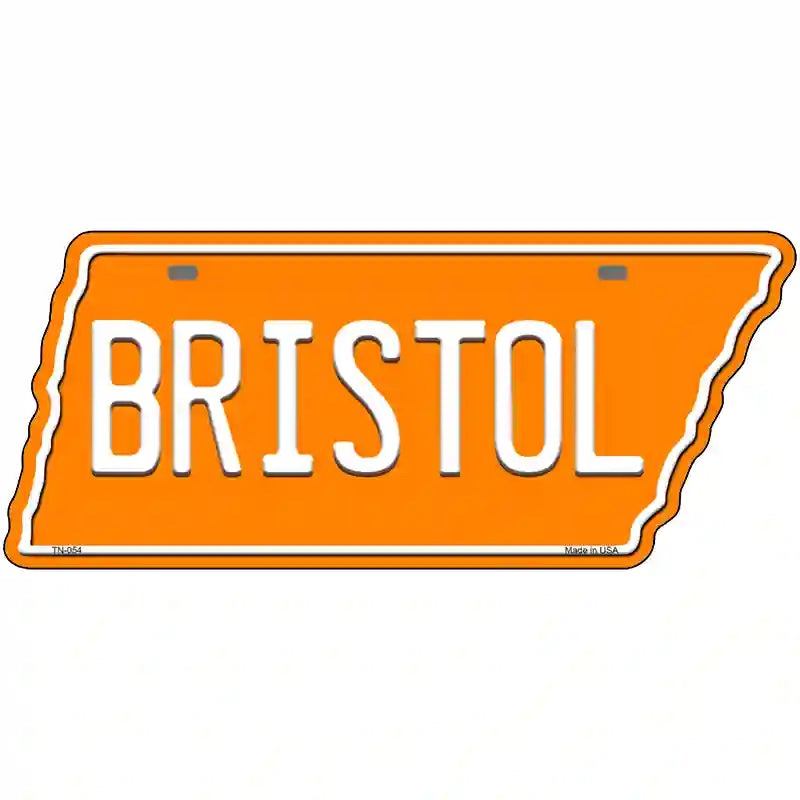 Bristol Novelty Metal Tennessee License Plate Tag TN-054