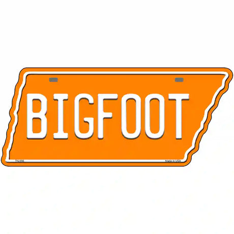 Bigfoot Novelty Metal Tennessee License Plate Tag TN-056