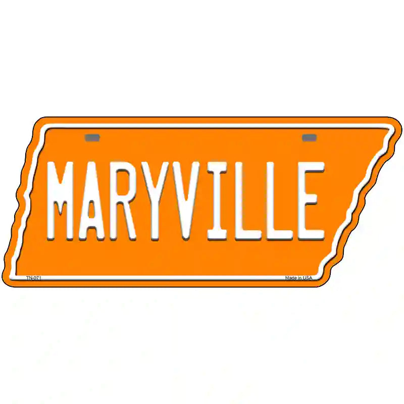 Maryville Novelty Metal Tennessee License Plate Tag TN-071