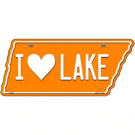 I Love Lake Novelty Metal Tennessee License Plate Tag TN-074