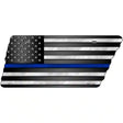 Thin Blue Line American Flag Novelty Metal Tennessee License Plate Tag TN-078