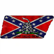 Confederate Dont Tread Novelty Metal Tennessee License Plate Tag TN-080