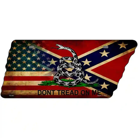 American Confederate Dont Tread Novelty Metal Tennessee License Plate Tag TN-081