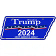 Trump 2024 Novelty Metal Tennessee License Plate Tag TN-086