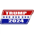 Trump 2024 Stripes Novelty Metal Tennessee License Plate Tag TN-087