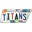 Titans Strip Art Novelty Metal Tennessee License Plate Tag TN-091