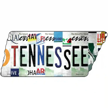 Tennessee Strip Art Novelty Metal Tennessee License Plate Tag TN-093