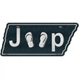 J**p Flip Flops Novelty Metal Tennessee License Plate Tag TN-097