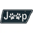 J**p Paws Novelty Metal Tennessee License Plate Tag TN-098