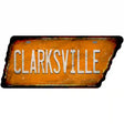 Clarksville Novelty Rusty Effect Metal Tennessee License Plate Tag TN-147