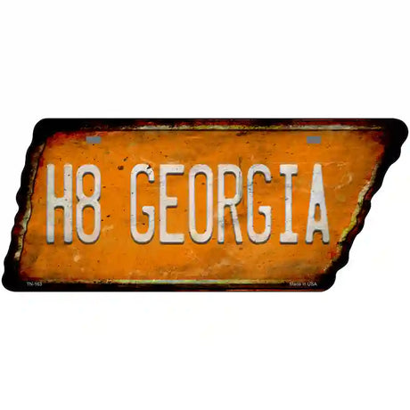 H8 Georgia Novelty Rusty Effect Metal Tennessee License Plate Tag TN-163