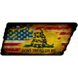 American Dont Tread Novelty Rusty Effect Metal Tennessee License Plate Tag TN-179