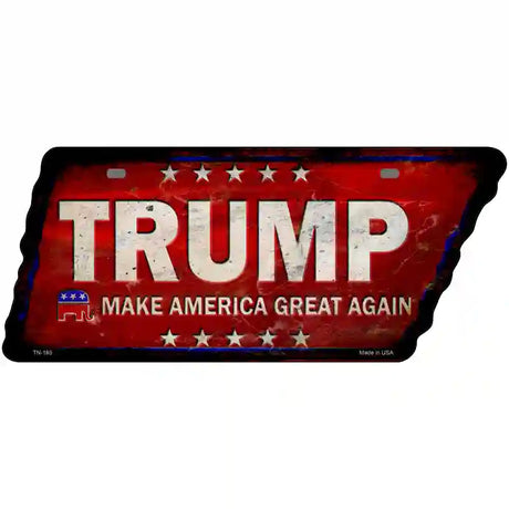 Trump Novelty Rusty Effect Metal Tennessee License Plate Tag TN-185