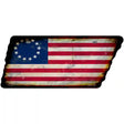 Betsy Ross American Flag Novelty Rusty Effect Metal Tennessee License Plate Tag TN-189