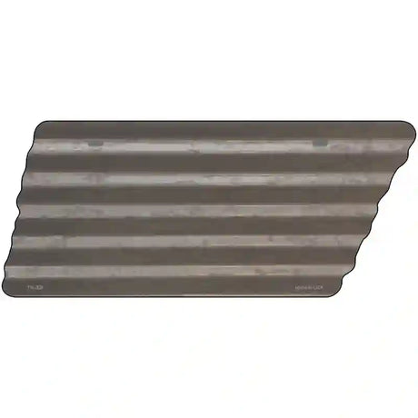 Gray Solid Novelty Corrugated Effect Metal Tennessee License Plate Tag TN-208