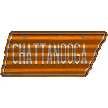 Chattanooga Novelty Corrugated Effect Metal Tennessee License Plate Tag TN-242