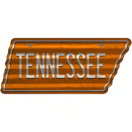 Tennessee Novelty Corrugated Effect Metal Tennessee License Plate Tag TN-243