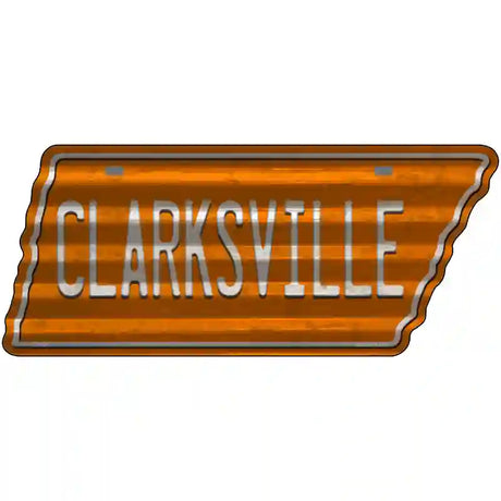 Clarksville Novelty Corrugated Effect Metal Tennessee License Plate Tag TN-247