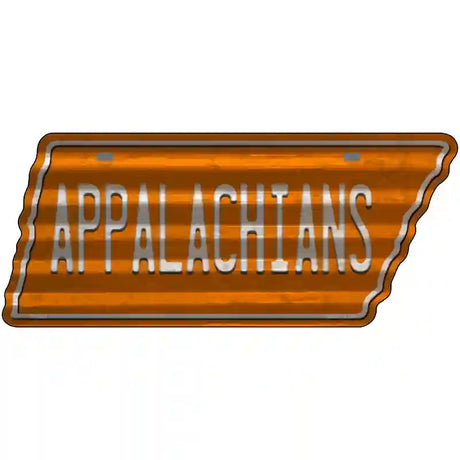 Appalachians Novelty Corrugated Effect Metal Tennessee License Plate Tag TN-250