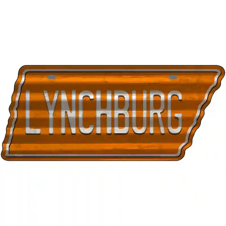 Lynchburg Novelty Corrugated Effect Metal Tennessee License Plate Tag TN-252