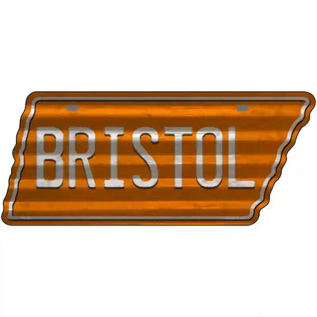 Bristol Novelty Corrugated Effect Metal Tennessee License Plate Tag TN-254