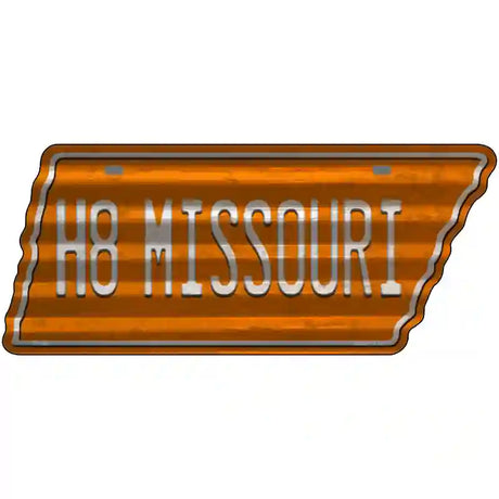 H8 Missouri Novelty Corrugated Effect Metal Tennessee License Plate Tag TN-265