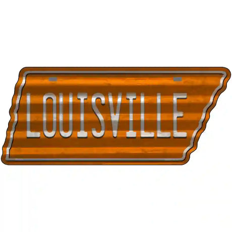 Louisville Novelty Corrugated Effect Metal Tennessee License Plate Tag TN-272