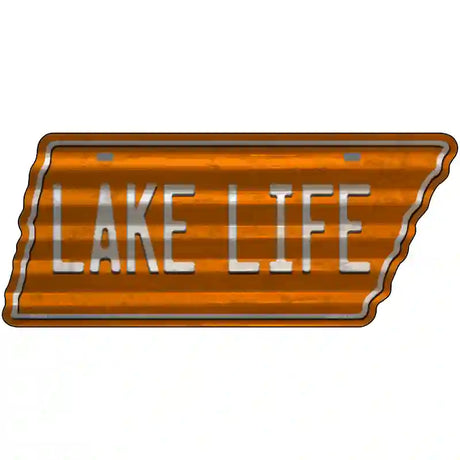 Lake Life Novelty Corrugated Effect Metal Tennessee License Plate Tag TN-273