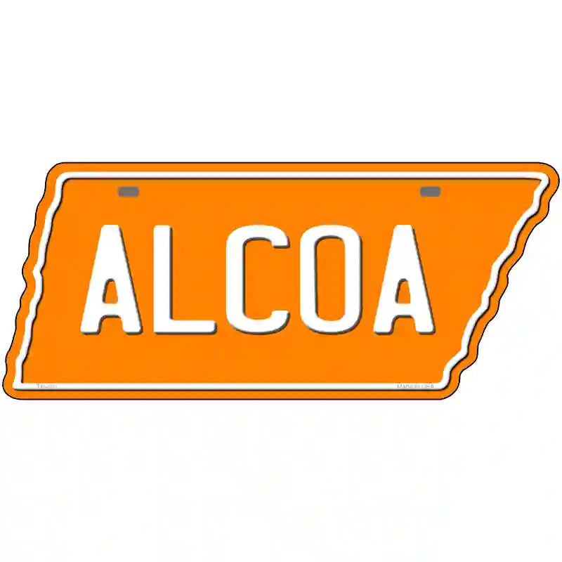 Alcoa Novelty Metal Tennessee License Plate Tag