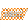 Tennessee Checkerboard Novelty Metal Tennessee License Plate Tag