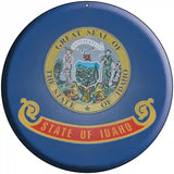 Idaho State Flag Metal Circular Sign 8" (UC)